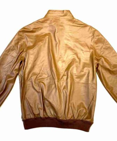 Cognac Reversible Suede Jacket