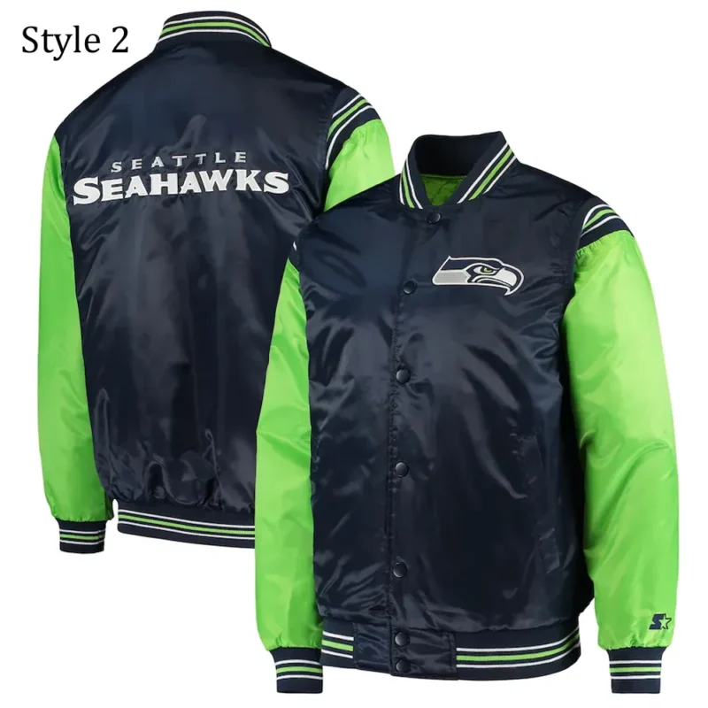 College Seattle Seahawks Prime Time Green Jacket