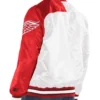 Detroit Red Wings Starter White Red Satin Jackets