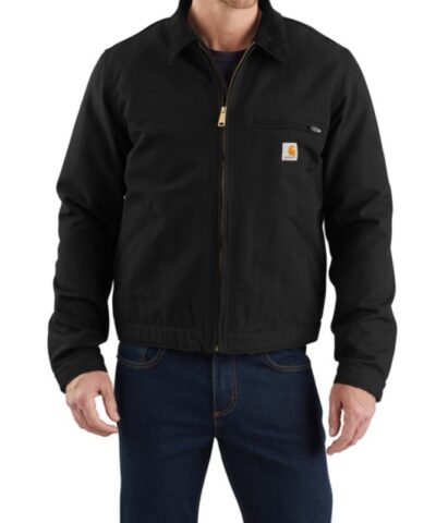 Detroit Relaxed Fit Duck Black Jacket