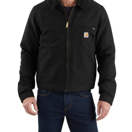 Detroit Relaxed Fit Duck Black Jacket