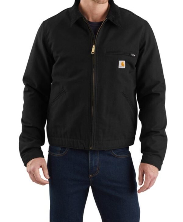 Detroit Relaxed Fit Duck Black Jacket