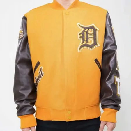 Detroit Tigers Logo Letterman Jacket