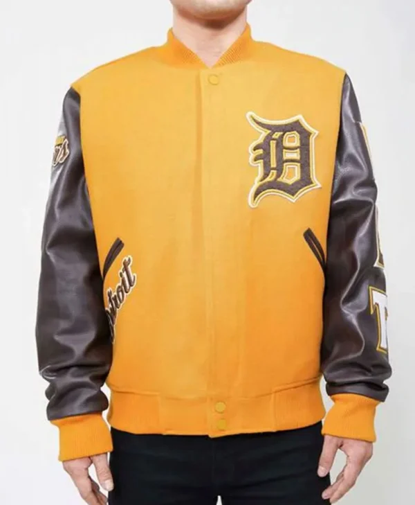 Detroit Tigers Logo Letterman Jacket