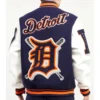 Detroit Tigers Mash Up White and Navy Blue Varsity Jackets