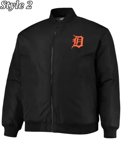 Detroit Tigers Satin Black Jacket