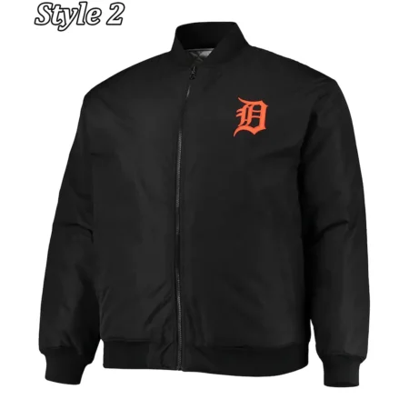 Detroit Tigers Satin Black Jacket