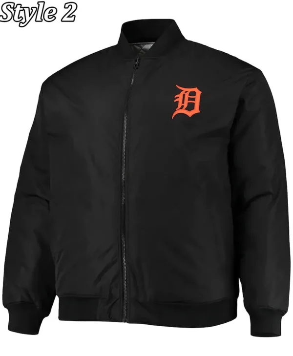 Detroit Tigers Satin Black Jacket