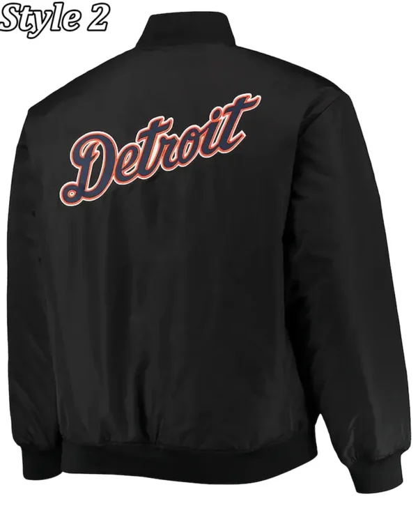 Detroit Tigers Satin Black Jackets