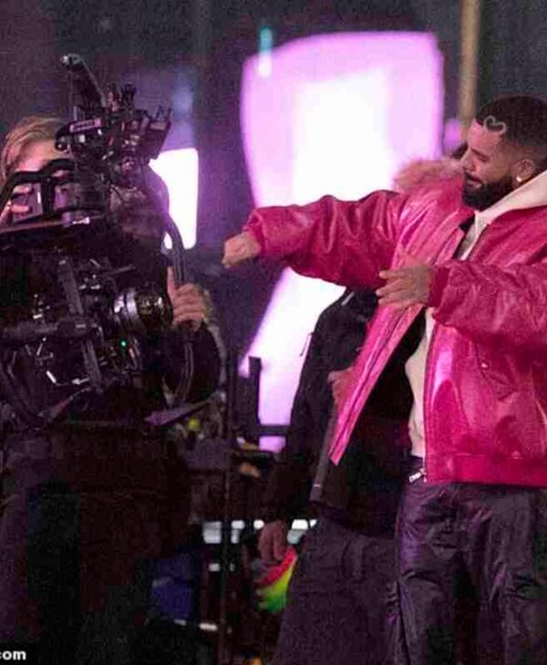 Drake Sleek Pink Leather Jacket 1