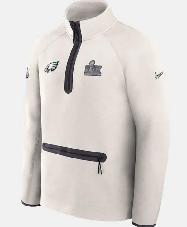 Eagles Super Bowl LIX Opening Night Tech Fleece White Jacket For Sale