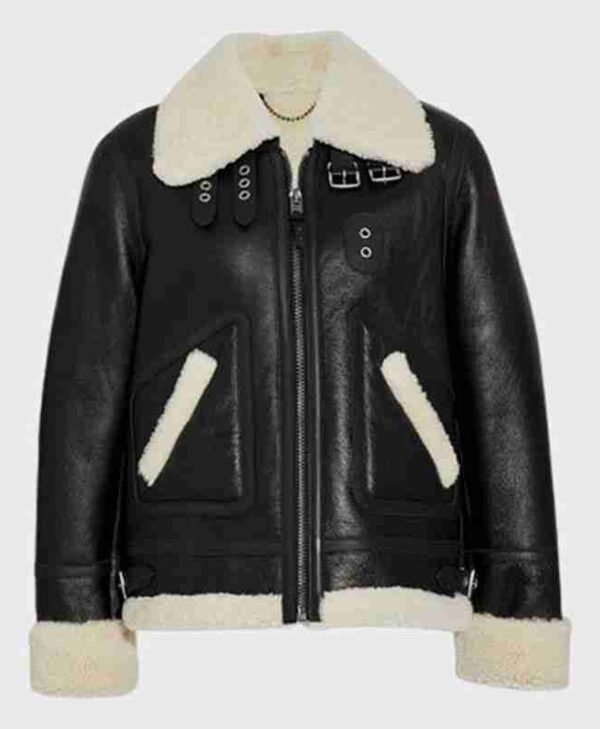 Elana Shearling Aviator Jacket