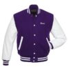 Elder Purple Varsity Wool Jacket