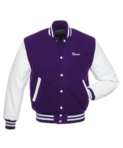 Elder Purple Varsity Wool Jacket