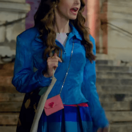 Emily In Paris S02 Lilly Collins Blue Jacket
