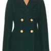 Erika Christensen Will Trent S03 Checkered Green Blazer Front