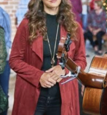 Every time a Bell Rings Erin Cahill Maroon Coat