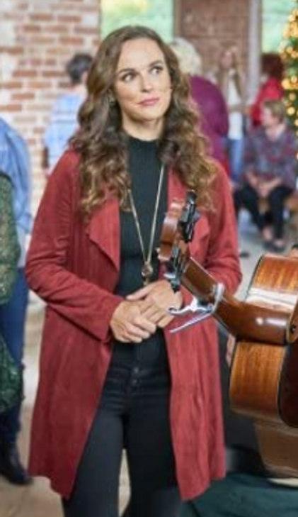 Every time a Bell Rings Erin Cahill Maroon Coat