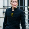 FBI International S04 Eva Jane Willis Black Quilted Jacket