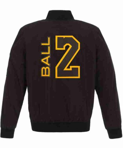 Fanatics Branded Lonzo Ball Los Angeles Lakers Bomber Jacket 1