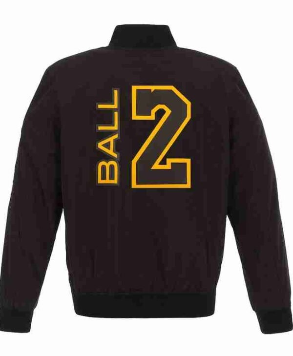 Fanatics Branded Lonzo Ball Los Angeles Lakers Bomber Jacket 1