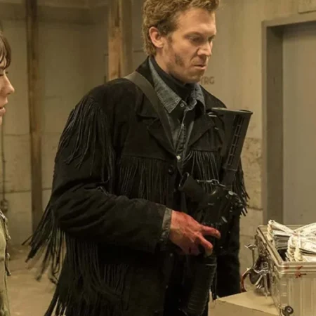 Fargo Mr Wrench Cowboy Brown Fringe Black Leather Jacket 1