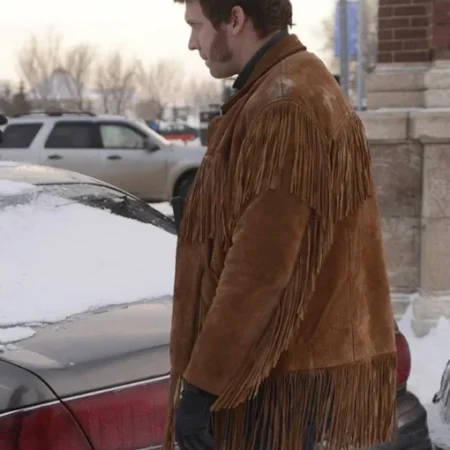 Fargo Mr Wrench Cowboy Brown Fringe Brown Leather Jacket jpg 1