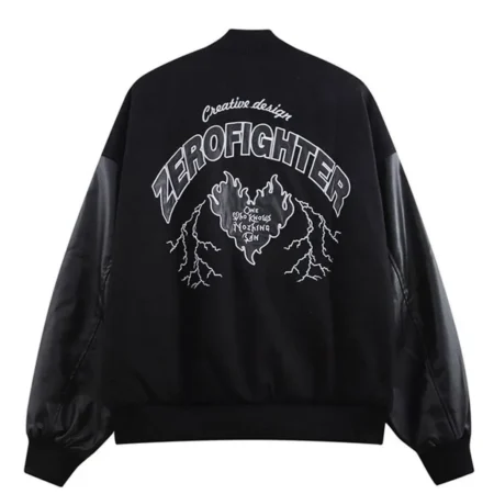 Forget Zero Fighter Baseball Black Jackets