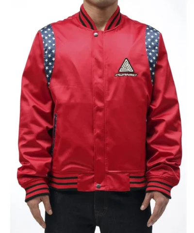 Future Retro Satin Red Jacket