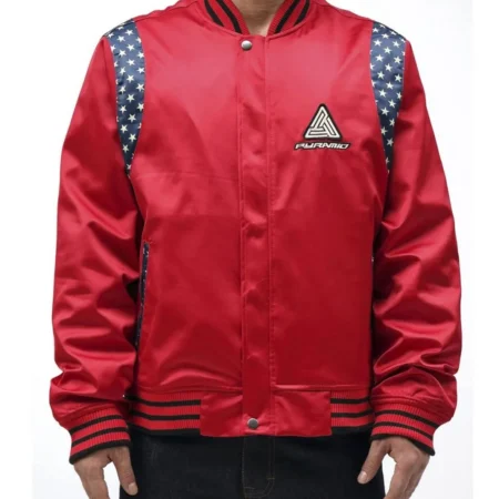 Future Retro Satin Red Jacket
