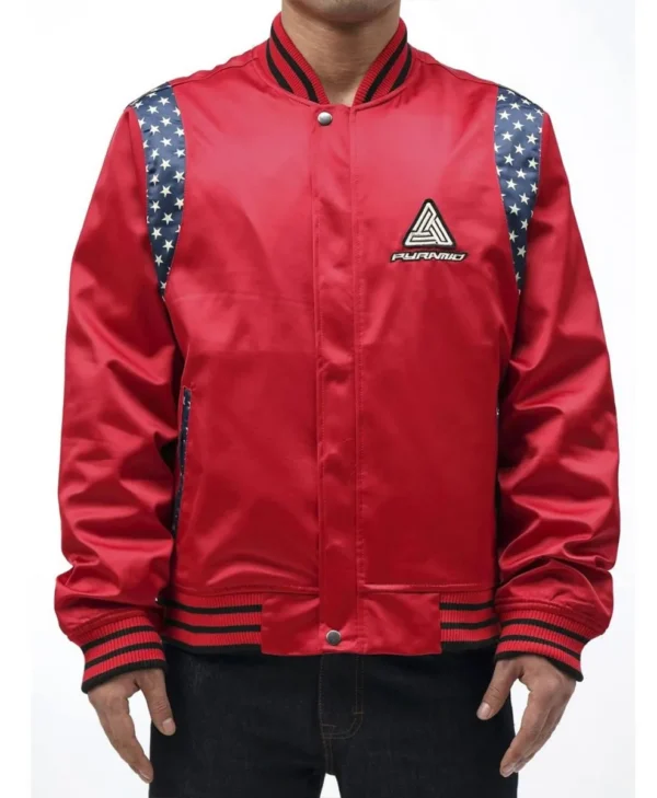 Future Retro Satin Red Jacket