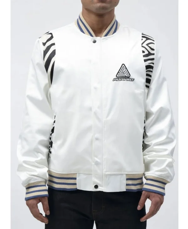 Future Retro Satin White Jacket