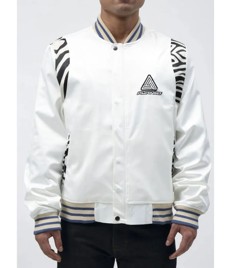 Future Retro Satin White Jacket
