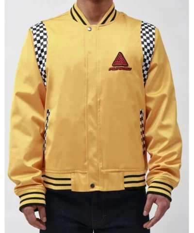 Future Retro Satin Yellow Jacket