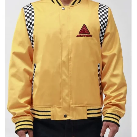 Future Retro Satin Yellow Jacket