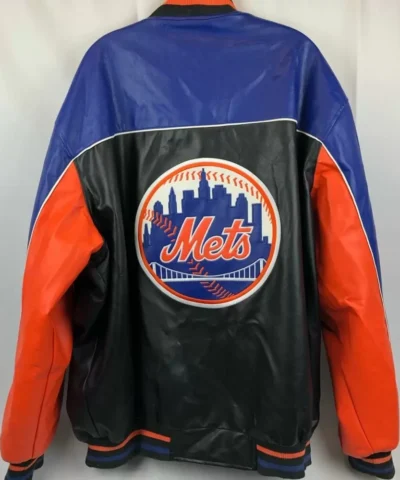 G III Carl Banks New York Mets Leather Jacket
