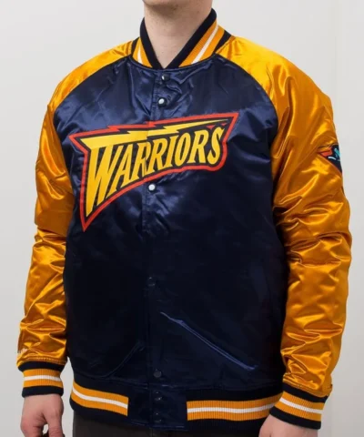 Golden State Warriors Navy Yellow Jacket