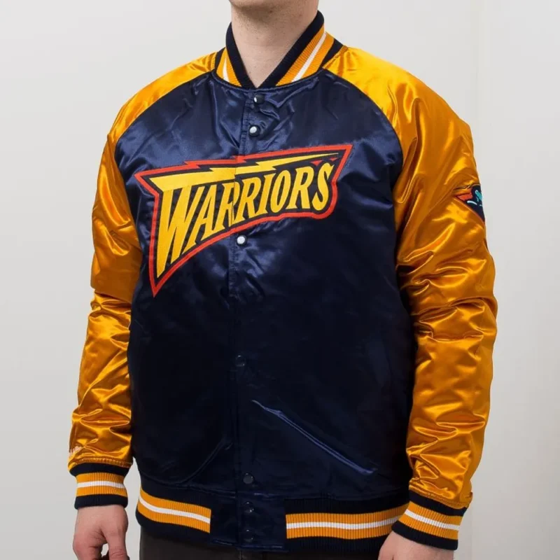 Golden State Warriors Navy Yellow Jacket