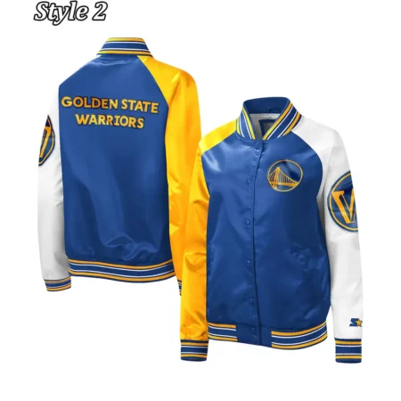 Golden State Warriors Tri Color Jacket