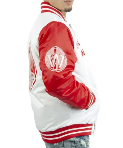 Golden State Warriors White and Red Jacket