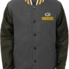 Green Bay Packers Baseball Varsity Jacket scaled 1