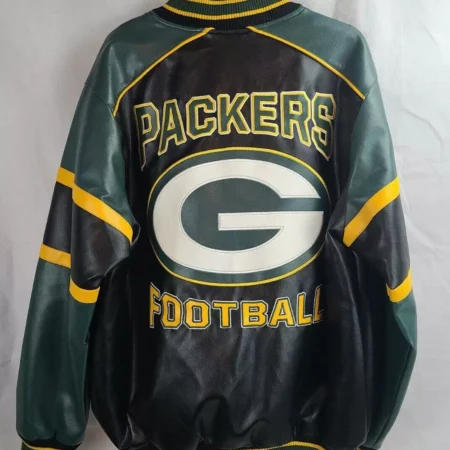 Green Bay Packers Football Team Leather Jackets