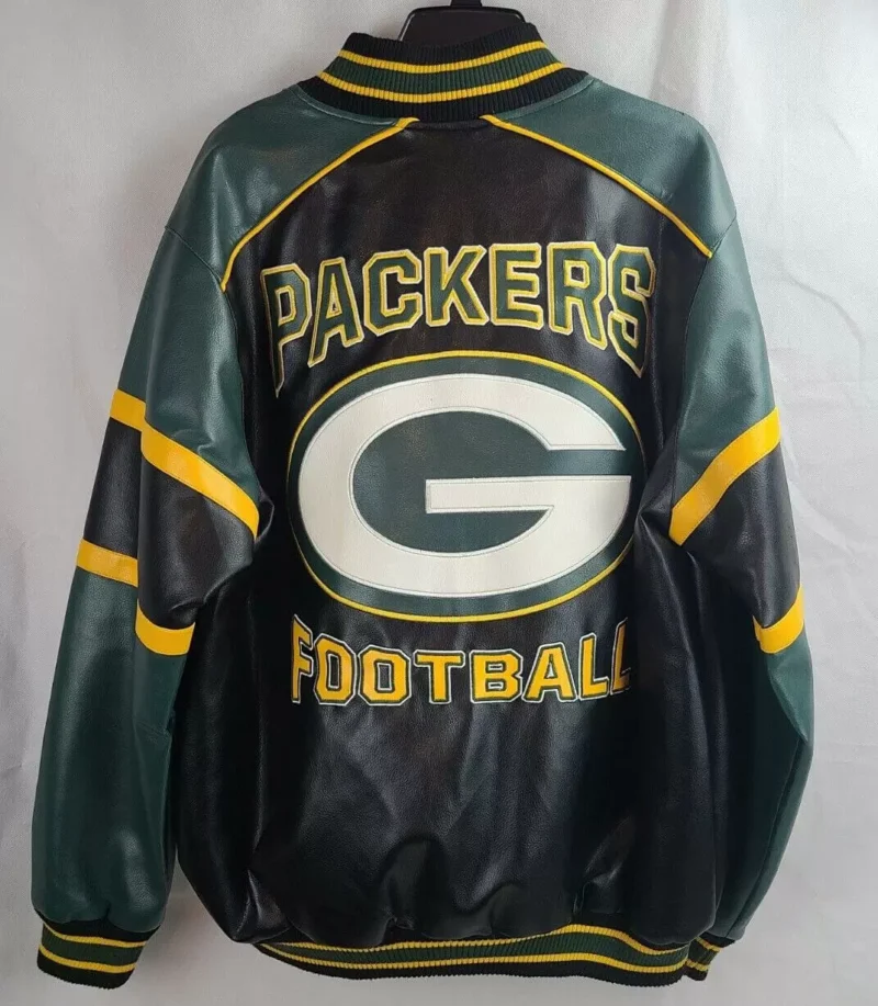Green Bay Packers Football Team Leather Jackets