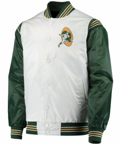 Green Bay Packers Historic Logo Renegade Satin Jackets scaled 1