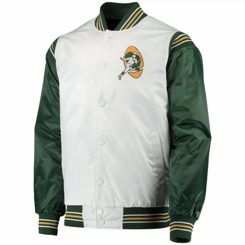 Green Bay Packers Historic Logo Renegade Satin Jackets scaled 1