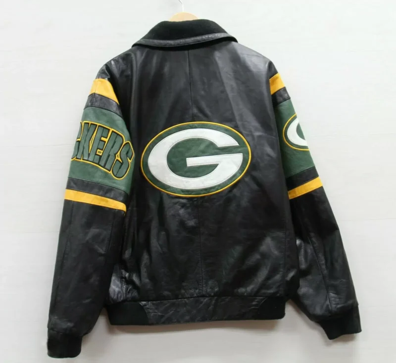 Green Bay Packers NFL Black Leather Jackets