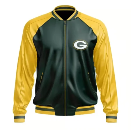 Green Bay Packers NFL Leather Bomber Jacket