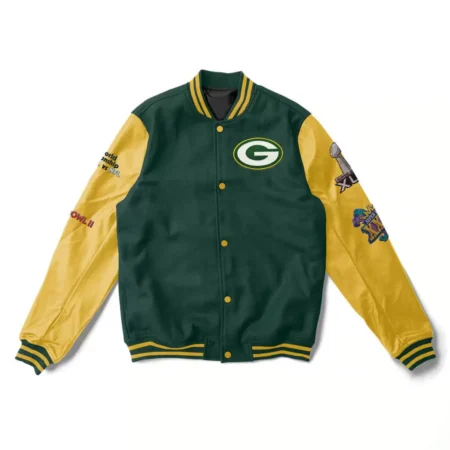 Green Bay Packers Super Bowl Champions Varsity Jacket
