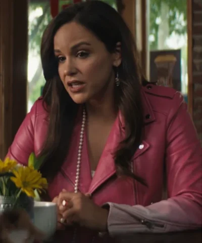 Grosse Pointe Garden Society S01 Melissa Fumero Pink Leather Jacket