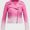 Grosse Pointe Garden Society S01 Melissa Fumero Pink Leather Jacket Front